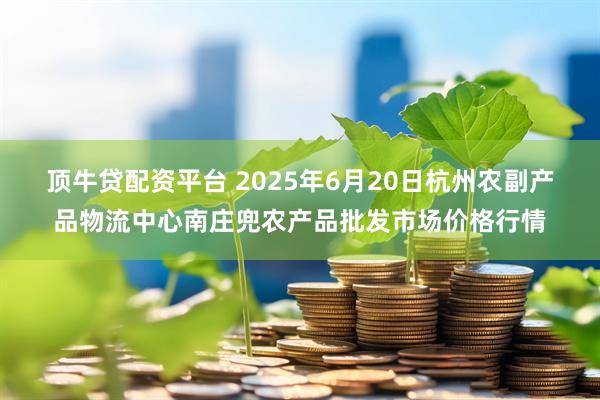 顶牛贷配资平台 2025年6月20日杭州农副产品物流中心南庄兜农产品批发市场价格行情